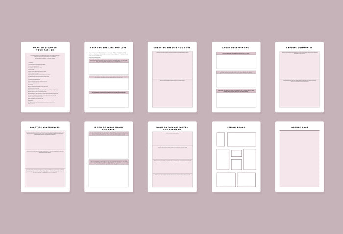 Ladystrategist Find Your Passion Jornal Canva Template instagram canva templates social media templates etsy free canva templates