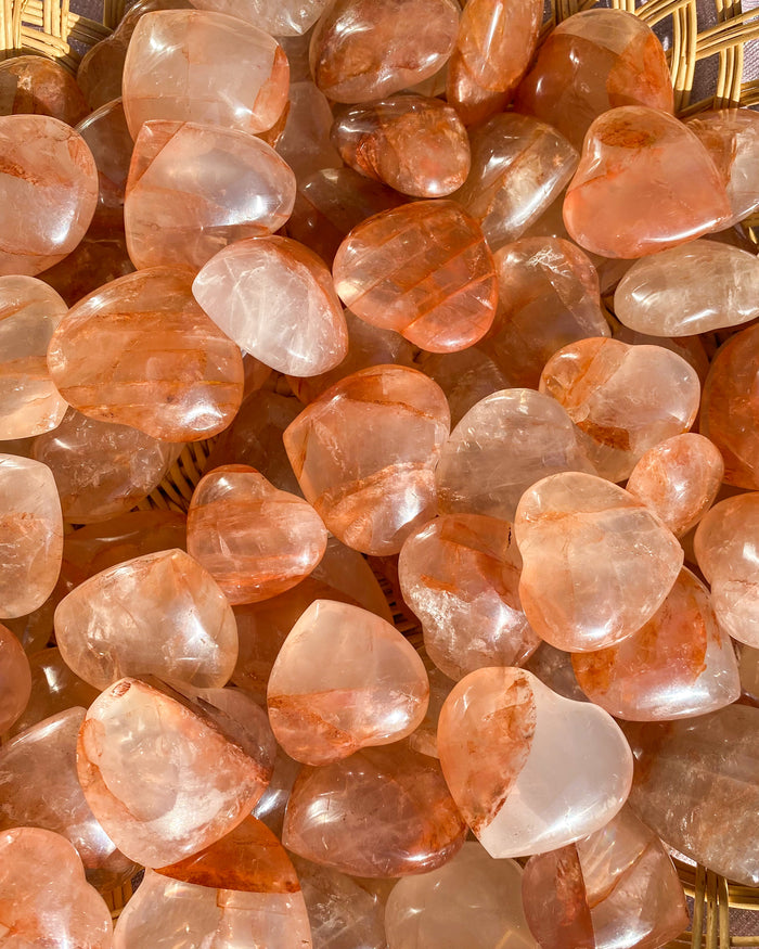 Fire {Hematoid} Quartz Heart