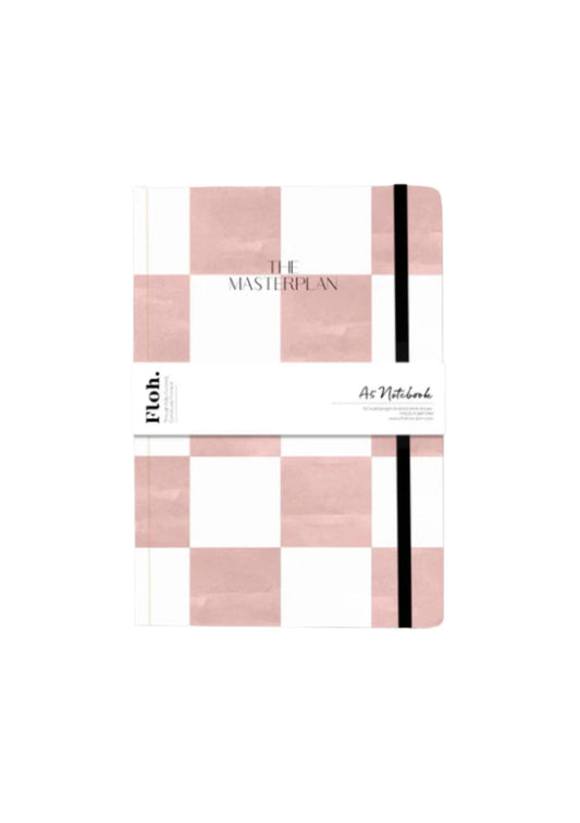 Floh. Paloma Checkerboard A5 Lined Notebook
