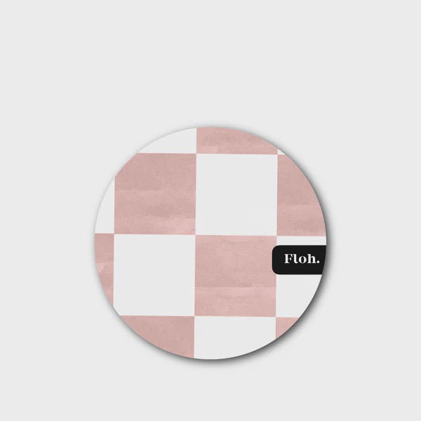 Floh. Paloma Checkerboard Round Coaster