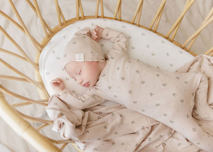 Breathable Floral Muslin Cotton Swaddle Blanket