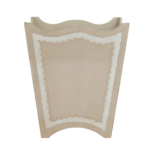 Florentine Wooden Taupe Waste Basket