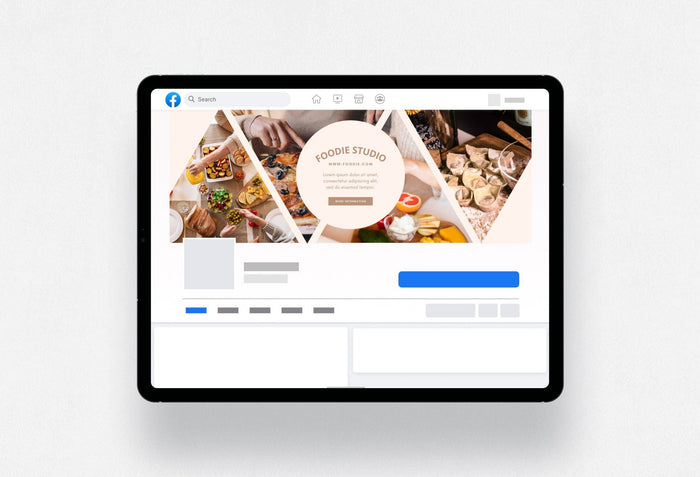 Ladystrategist Foodie Studio Facebook Cover for Photographers Editable Canva Template instagram canva templates social media templates etsy free canva templates