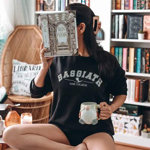 Fourth Wing Inspired: Basgiath College Pullover Sweater Shirt
