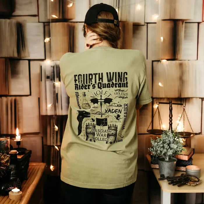 Fourth Wing Lover Heavy Weight Tee Shirt