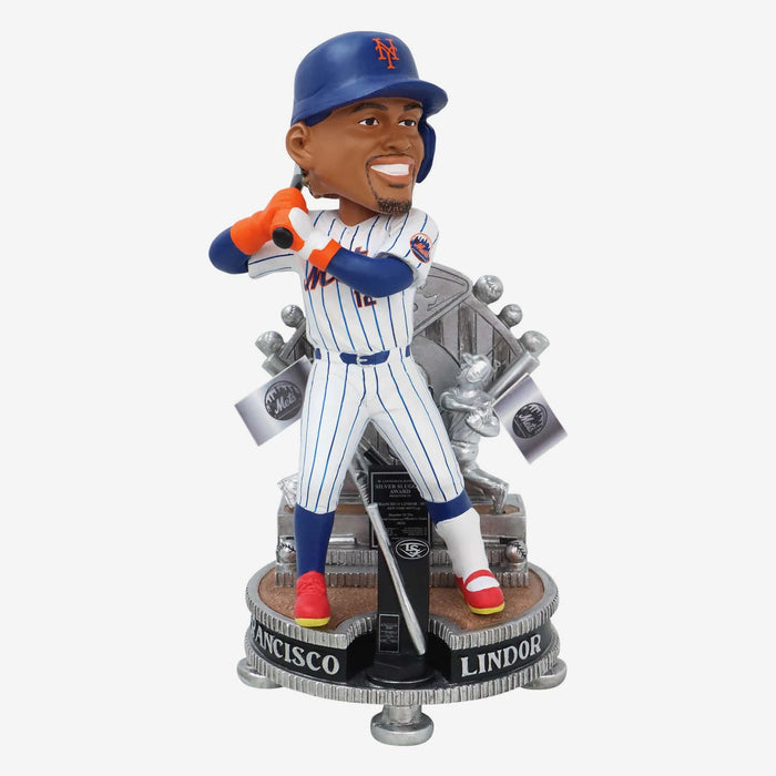 Francisco Lindor New York Mets 2024 Silver Slugger MLB Baseball Bobblehead