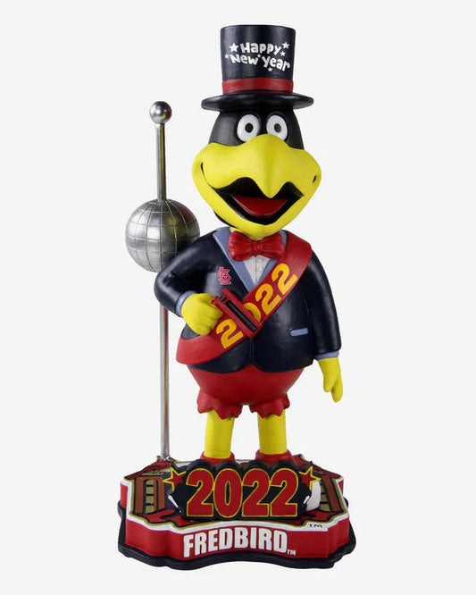 Fredbird St. Louis Cardinals New Year's Mascot MLB Baseball Bobblehead