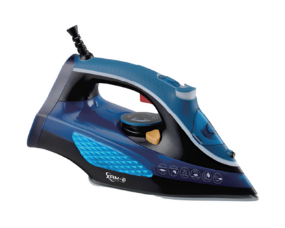 G-MAX Steam Iron, 2600Watts, 300Ml, Black & Blue