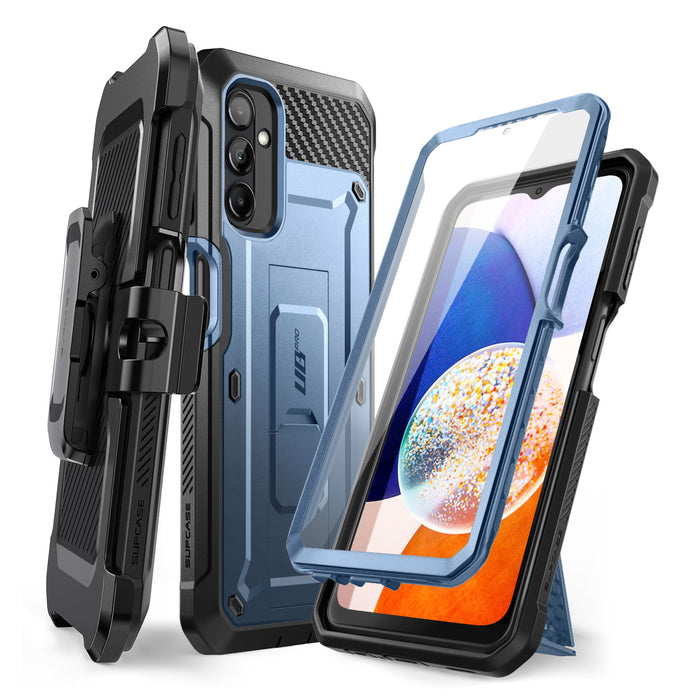 Galaxy A14 Unicorn Beetle Pro Rugged Holster Case-Metallic Blue