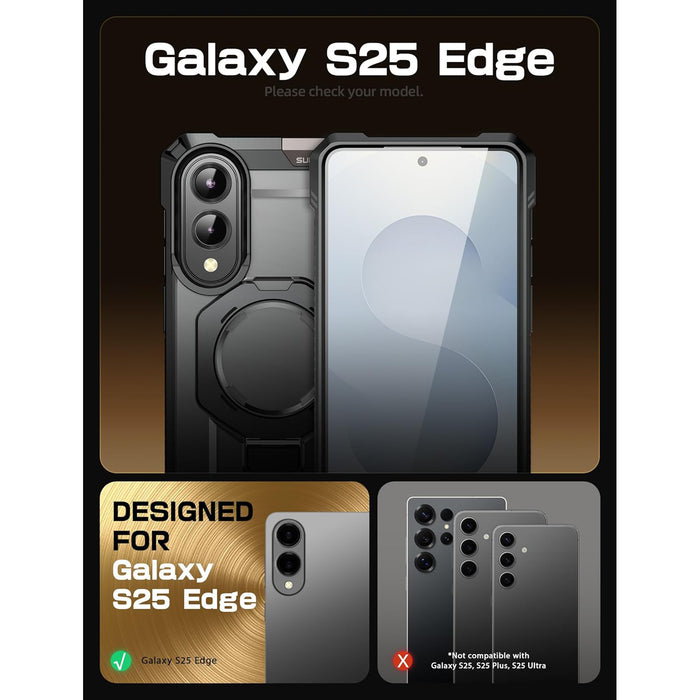 Galaxy S25 Edge UB Grip MagSafe Phone Case-Black