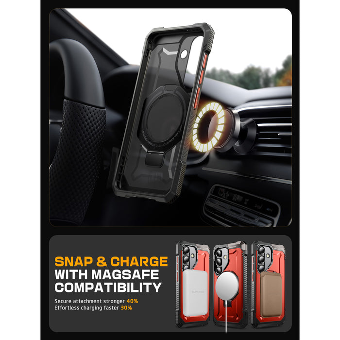 Galaxy S25 UB Grip MagSafe Phone Case-Metallic Red