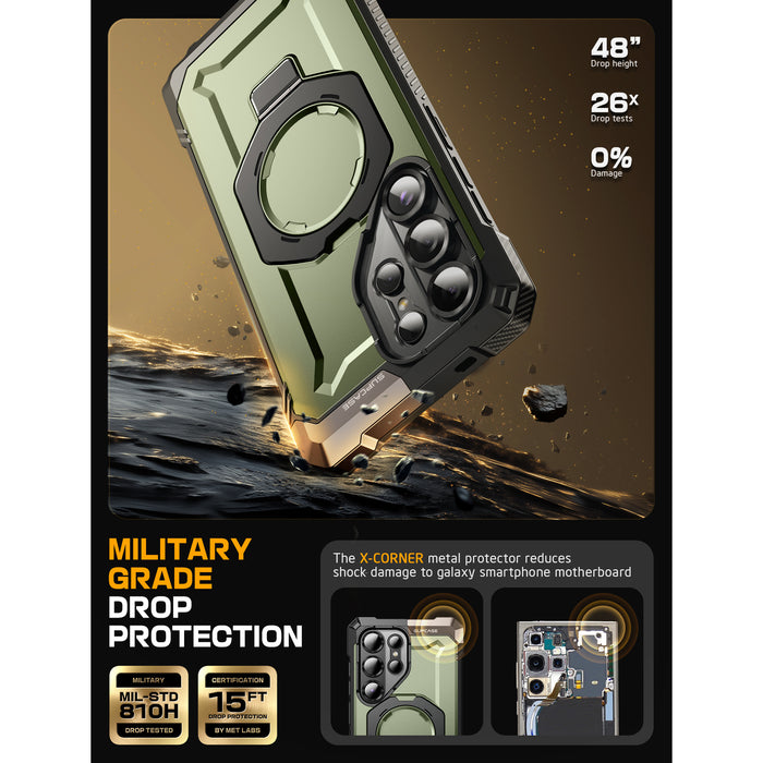 Galaxy S25 Ultra UB Grip MagSafe Phone Case-Dark Green