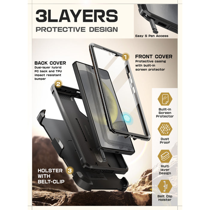 Galaxy S25 Ultra Unicorn Beetle PRO Rugged Case(open box)-Black