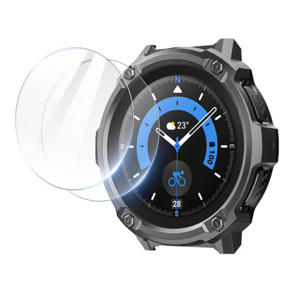 Galaxy Watch5 Pro 45mm Unicorn Beetle Rugged Case with Glass Screen Protectors-Black
