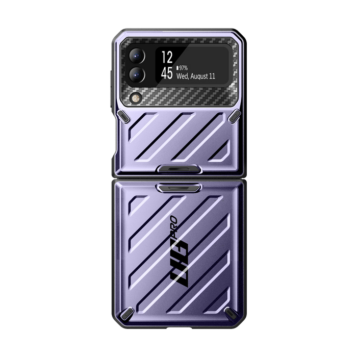 Galaxy Z Flip4 Unicorn Beetle PRO Rugged Case with Belt Clip-Metallic Purple