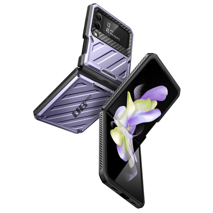 Galaxy Z Flip4 Unicorn Beetle PRO Rugged Case with Belt Clip-Metallic Purple