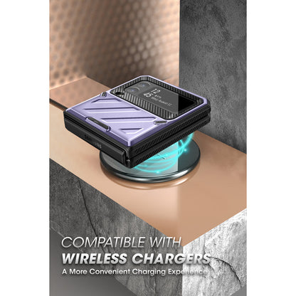 Galaxy Z Flip4 Unicorn Beetle PRO Rugged Case with Belt Clip-Metallic Purple