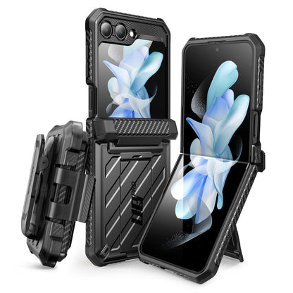 Galaxy Z Flip5 Unicorn Beetle PRO Rugged Case with Belt Clip-Black
