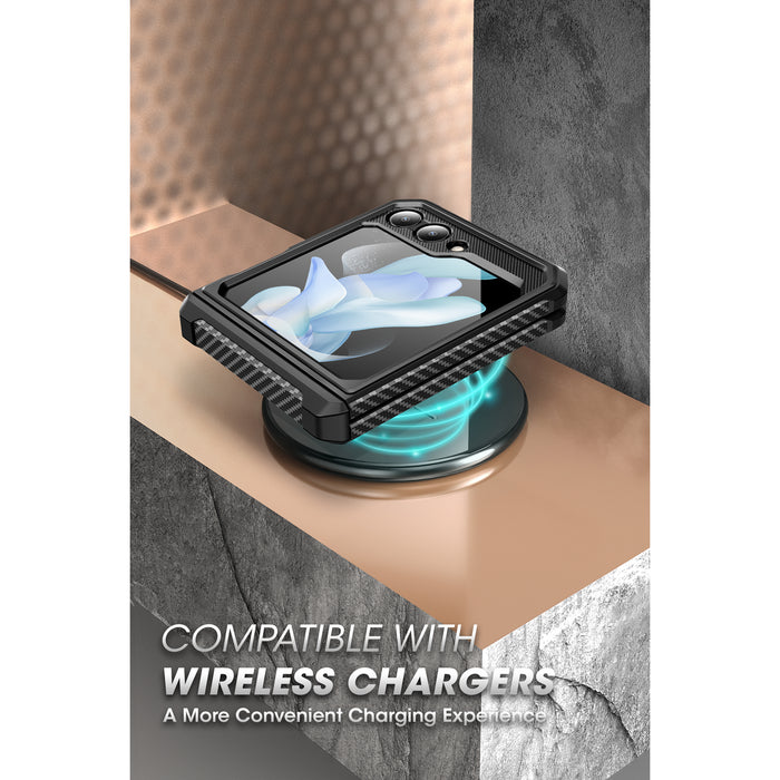 Galaxy Z Flip5 Unicorn Beetle PRO Rugged Case with Belt Clip-Black