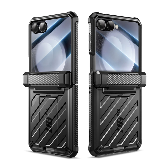 Galaxy Z Flip7 Unicorn Beetle PRO Rugged Case with Belt Clip-Black
