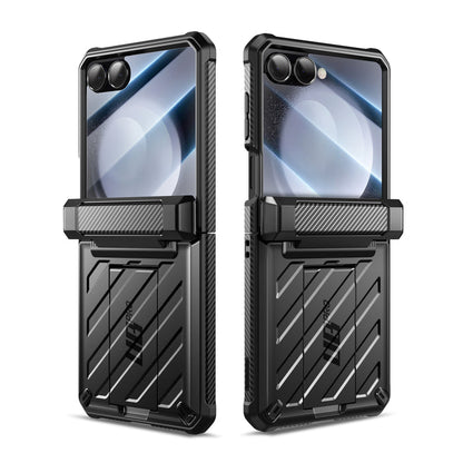 Galaxy Z Flip7 Unicorn Beetle PRO Rugged Case with Belt Clip-Black