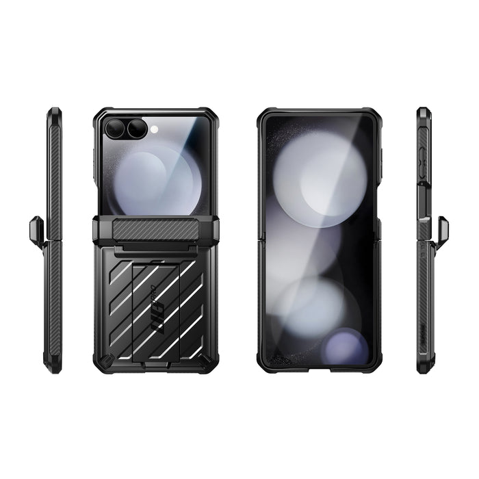 Galaxy Z Flip7 Unicorn Beetle PRO Rugged Case with Belt Clip-Black