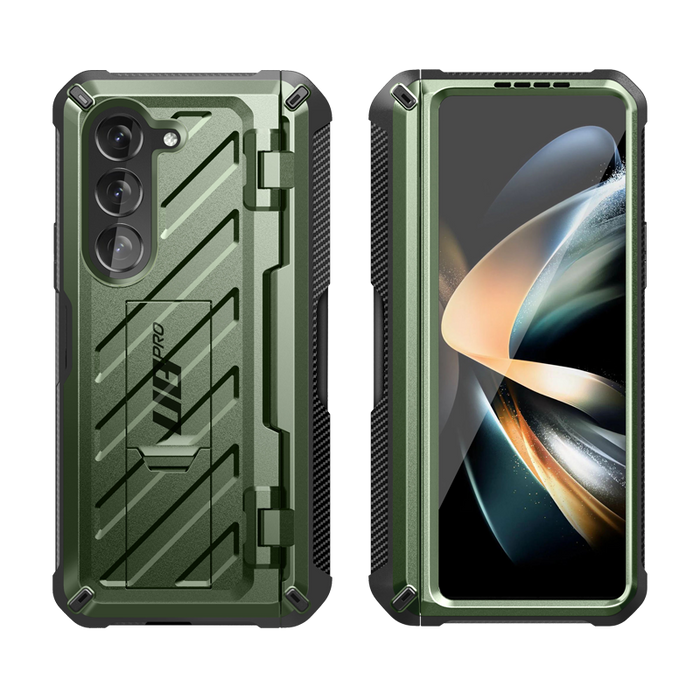 Galaxy Z Fold5 Unicorn Beetle PRO Rugged Case with S-Pen Holder-Dark Green