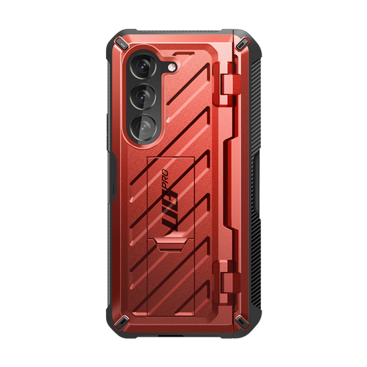 Galaxy Z Fold5 Unicorn Beetle PRO Rugged Case with S-Pen Holder-Metallic Red