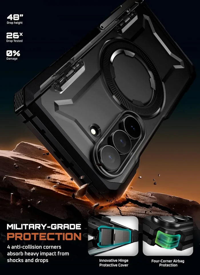 Galaxy Z Fold7 UB Grip MagSafe Case - Translucent Black