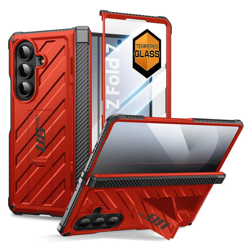 Galaxy Z Fold7 Unicorn Beetle PRO Rugged Case - Metallic Red