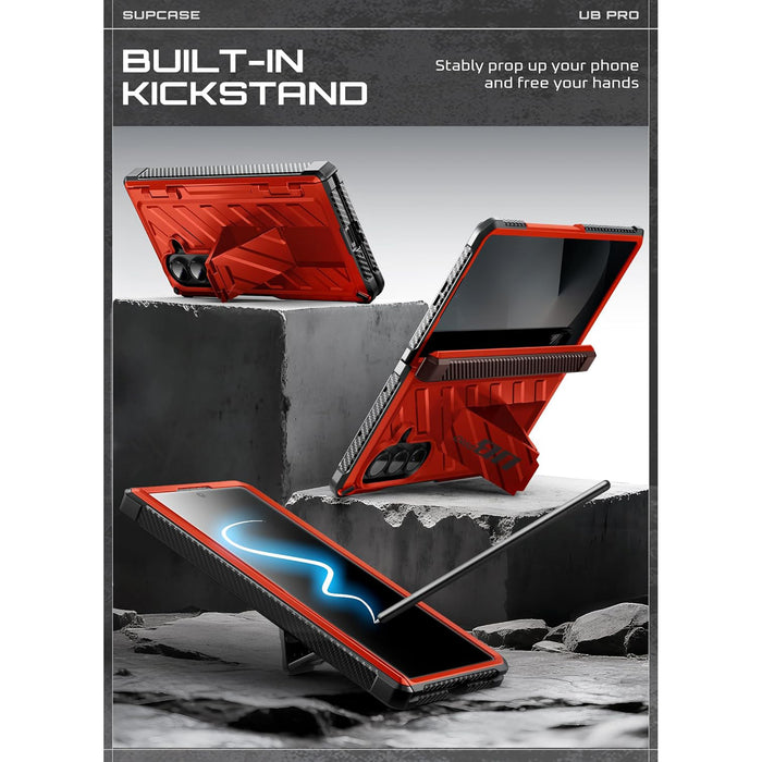 Galaxy Z Fold7 Unicorn Beetle PRO Rugged Case - Metallic Red