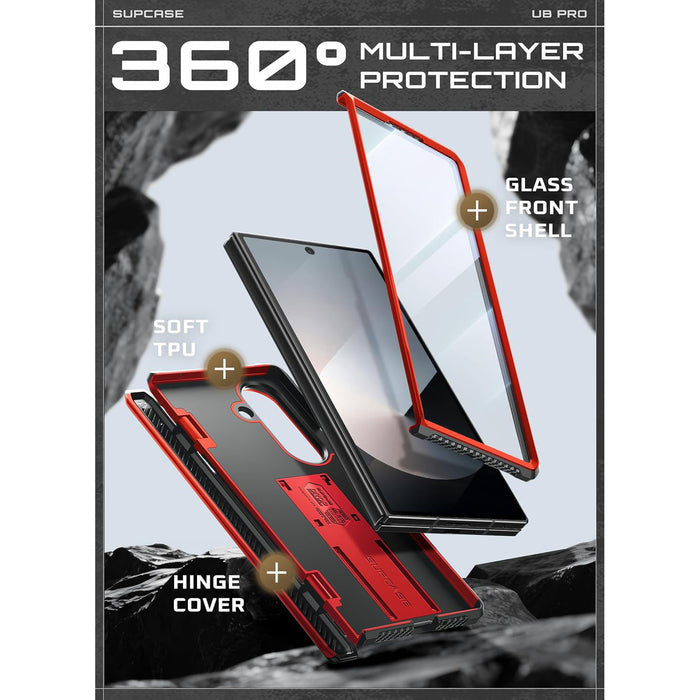 Galaxy Z Fold7 Unicorn Beetle PRO Rugged Case - Metallic Red
