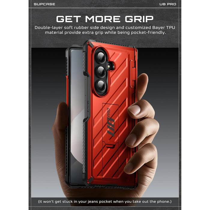 Galaxy Z Fold7 Unicorn Beetle PRO Rugged Case - Metallic Red
