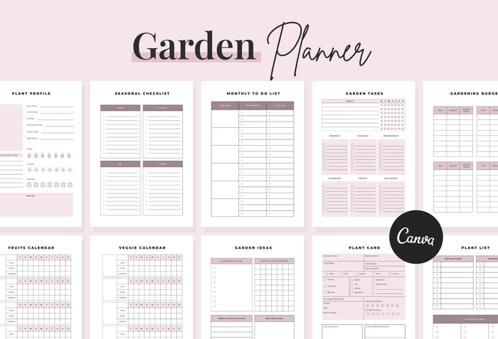 Ladystrategist Garden Planner Canva Template instagram canva templates social media templates etsy free canva templates