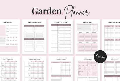 Ladystrategist Garden Planner Canva Template instagram canva templates social media templates etsy free canva templates