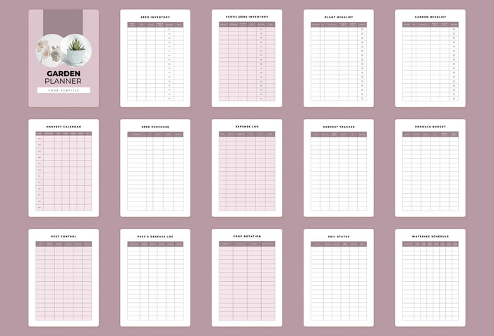 Ladystrategist Garden Planner Canva Template instagram canva templates social media templates etsy free canva templates