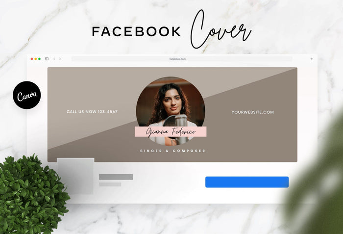 Ladystrategist Gianna Facebook Cover Canva Template instagram canva templates social media templates etsy free canva templates
