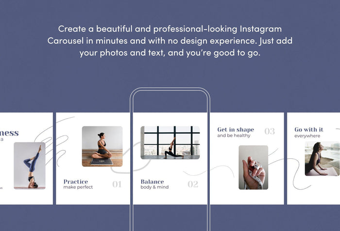 Ladystrategist Gianna Fitness 6-Page Carousel Canva Template instagram canva templates social media templates etsy free canva templates