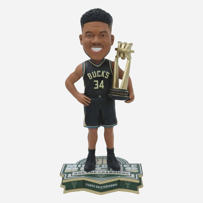 Giannis Antetokounmpo Milwaukee Bucks 2024 NBA Cup Champions MVP Bobblehead NBA