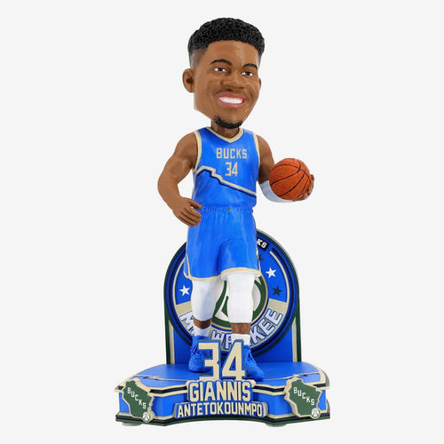 Giannis Antetokounmpo Milwaukee Bucks 2025 City Jersey NBA Basketball Bobblehead