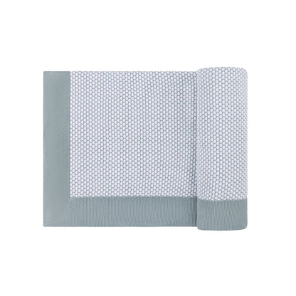 breathable Blue knit blanket