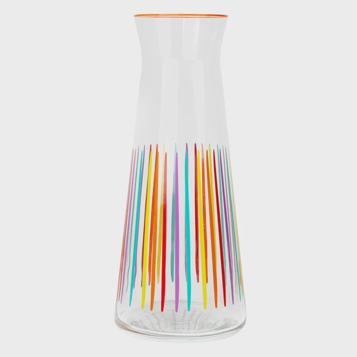 Glass Carafe - Bright Stripe