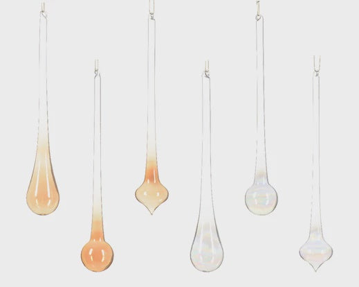 Glass Droplet Hanging Decoration