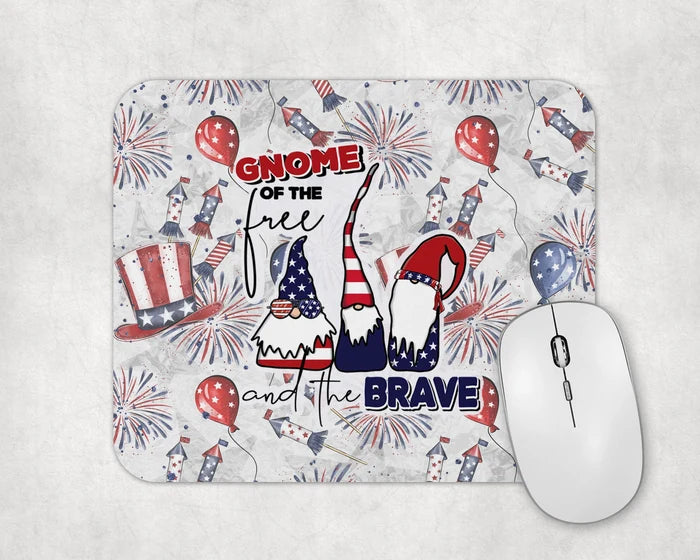 Gnome Of The Free | Mouse Pad