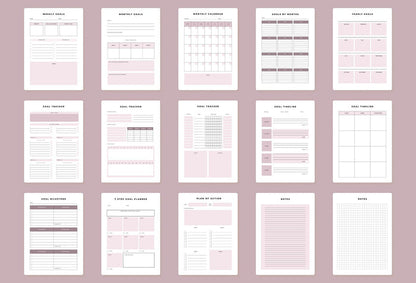 Ladystrategist Goal Planner Kit Canva Template instagram canva templates social media templates etsy free canva templates