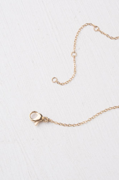 Gold & Howlite Heart Necklace - Gives Freedom to Women & Girls