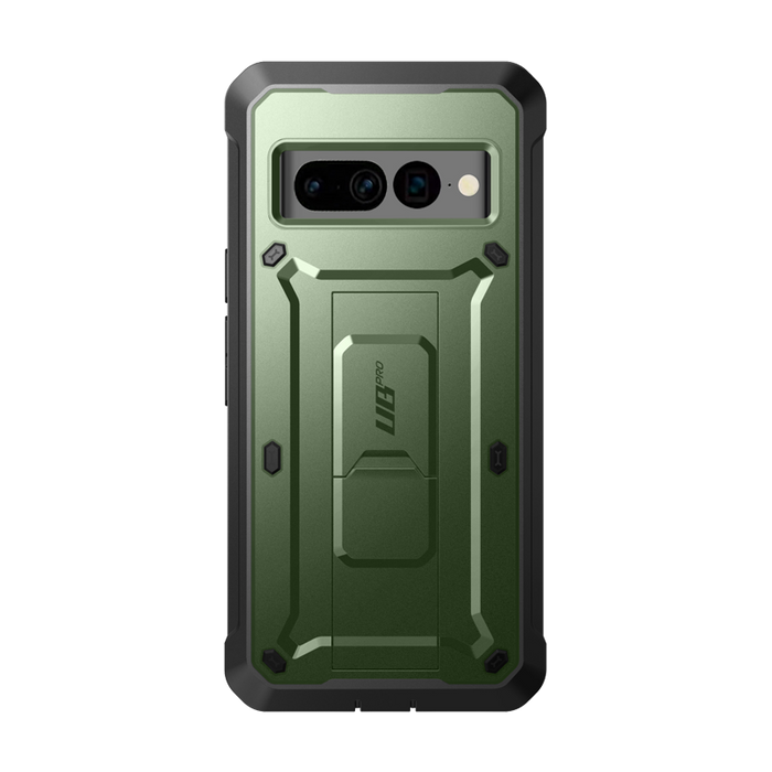 Google Pixel 7 Pro Unicorn Beetle PRO Rugged Holster Case-Metallic Green