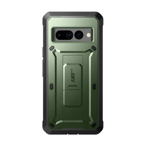 Google Pixel 7 Pro Unicorn Beetle PRO Rugged Holster Case-Metallic Green