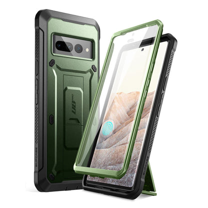 Google Pixel 7 Pro Unicorn Beetle PRO Rugged Holster Case-Metallic Green