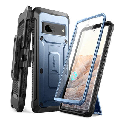 Google Pixel 7 Unicorn Beetle PRO Rugged Holster Case-Metallic Blue